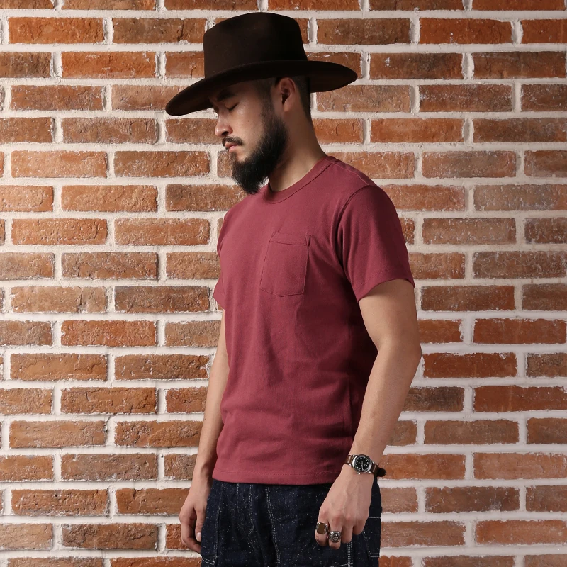 Bronson Men's Pocket T-Shirts Seven Colors Heavy Weight Pocket Tee Shirt 2018 Summer Short Sleeve Tops O-Neck Vintage Tee Men
Bronson Men's Pocket T-Shirts Seven Colors Heavy Weight Pocket Tee Shirt 2018 Summer Short Sleeve Tops O-Neck Vintage Tee Men