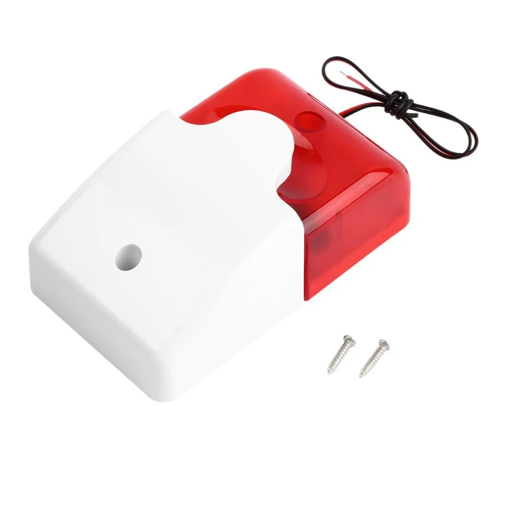 Hot Sale 12V Mini Indoor Wired Siren with Red light Siren Flash Sound Home Security Alarm Strobe System 115dB
Hot Sale 12V Mini Indoor Wired Siren with Red light Siren Flash Sound Home Security Alarm Strobe System 115dB