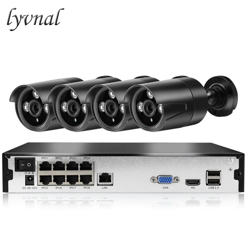 LYVNAL 8CH 4CH POE NVR Kit 1080P Security Camera System IR Outdoor 2.0MP 1080P CCTV POE IP Camera P2P Video Surveillance Set
LYVNAL 8CH 4CH POE NVR Kit 1080P Security Camera System IR Outdoor 2.0MP 1080P CCTV POE IP Camera P2P Video Surveillance Set
