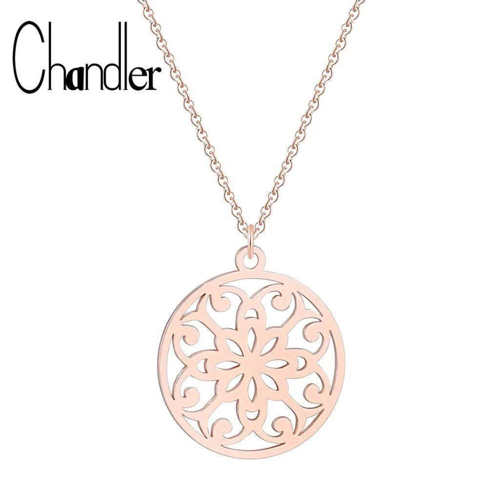 Chandler Mandala Necklace Stainless Steel Flower Of Life Necklaces Female Om Yoga Chakra Pendant Sacred Geometry Women Jewelry
Chandler Mandala Necklace Stainless Steel Flower Of Life Necklaces Female Om Yoga Chakra Pendant Sacred Geometry Women Jewelry