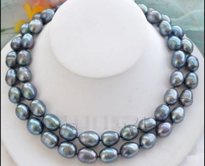 9-11mm Natural Black Freshwater baroque pearl necklace 32" Noble style Natural Fine jewe FREE SHIPPING
9-11mm Natural Black Freshwater baroque pearl necklace 32" Noble style Natural Fine jewe FREE SHIPPING