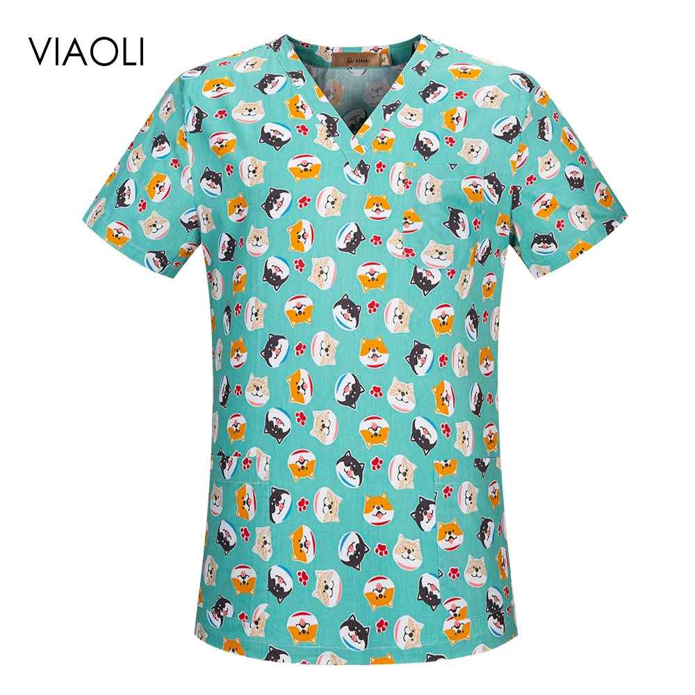Dental clinic scrubs tops Pet doctor nurse uniforms hospital nursing scrubs clothes Beauty salon cartoon printing workwear tops
Dental clinic scrubs tops Pet doctor nurse uniforms hospital nursing scrubs clothes Beauty salon cartoon printing workwear tops