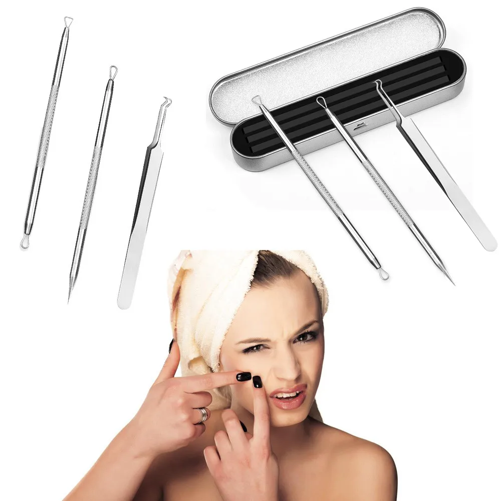 3Pc/Set Stainless Steel Blemish White headband Blackhead Come done Acne Extractor Remover Tool Needles Pimple Kit Makeup Tools
3Pc/Set Stainless Steel Blemish White headband Blackhead Come done Acne Extractor Remover Tool Needles Pimple Kit Makeup Tools