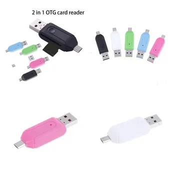 1pcs USB OTG TF/SD Card Reader Phone Extension Headers Micro USB OTG Adapter Multifunction 2 In 1 Micro USB OTG Card Reader
1pcs USB OTG TF/SD Card Reader Phone Extension Headers Micro USB OTG Adapter Multifunction 2 In 1 Micro USB OTG Card Reader