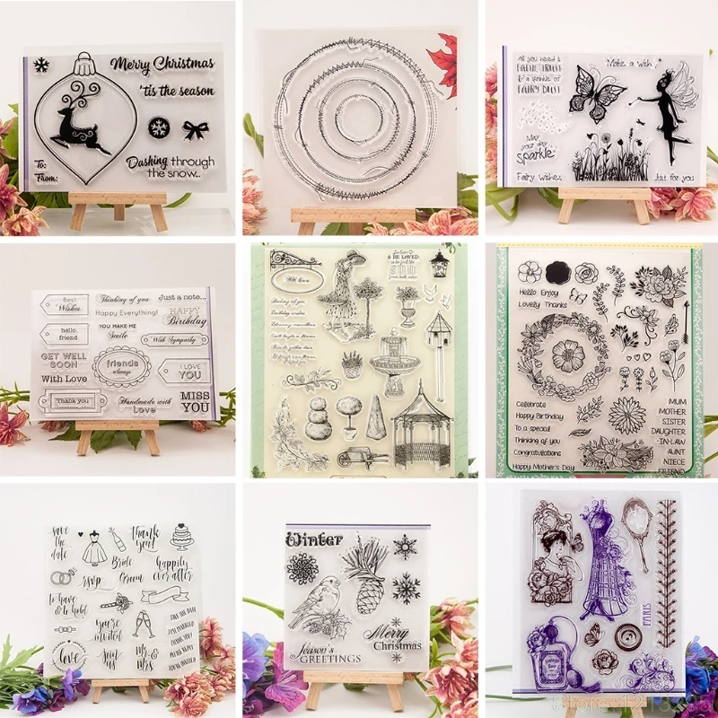 Christmas Flower Clear Transparent Silicone Stamp DIY Scrapbooking Craft Card W215
Christmas Flower Clear Transparent Silicone Stamp DIY Scrapbooking Craft Card W215