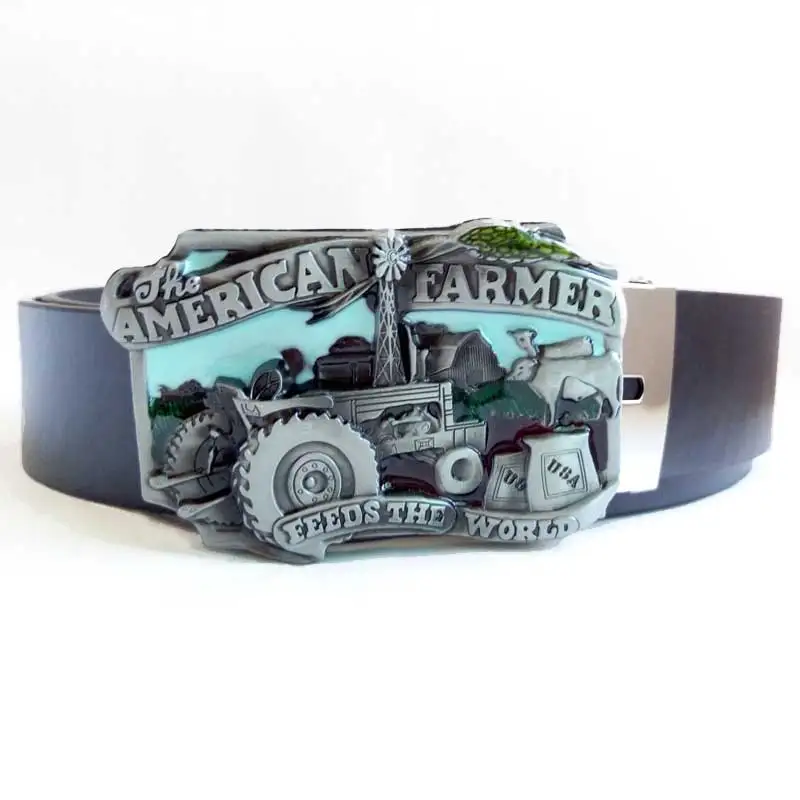 T-DISOM Mens' Belt Buckle Fashion American Farmer Belt Buckle With 130cm Black PU Belts Drop shipping
T-DISOM Mens' Belt Buckle Fashion American Farmer Belt Buckle With 130cm Black PU Belts Drop shipping