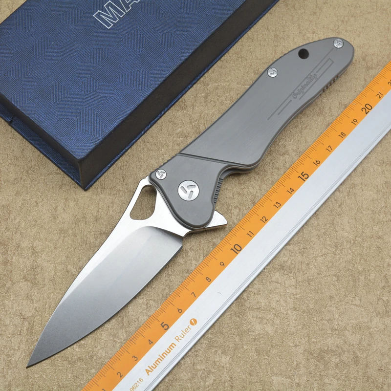 Maker3 original design flipping folding knife bearing S35VN blade TC4 titanium handle outdoor camping multi purpose hunting EDC
Maker3 original design flipping folding knife bearing S35VN blade TC4 titanium handle outdoor camping multi purpose hunting EDC