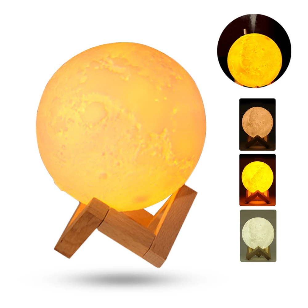 880ML Lunar Humidifier 3D Printing Moon Humidifier Moonlight USB Air purifiers 3 Color Changing Night Light for Office Home
880ML Lunar Humidifier 3D Printing Moon Humidifier Moonlight USB Air purifiers 3 Color Changing Night Light for Office Home