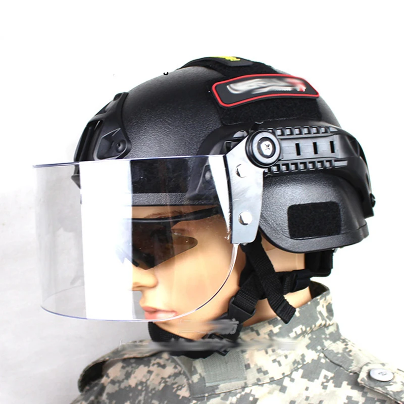 Airsoft Swat Helmet Combat Mich 2000 Helmet with Clear Visor Protective Goggles Outdoor Sports Skate Hunting
Airsoft Swat Helmet Combat Mich 2000 Helmet with Clear Visor Protective Goggles Outdoor Sports Skate Hunting