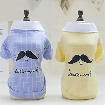 Elegant Dog Clothes Summer Plaid Bearded Bow Printed Shirt Gentleman Ladies Luxury Short Sleeve Lapel Blouse For Small Dog Puppy
Elegant Dog Clothes Summer Plaid Bearded Bow Printed Shirt Gentleman Ladies Luxury Short Sleeve Lapel Blouse For Small Dog Puppy