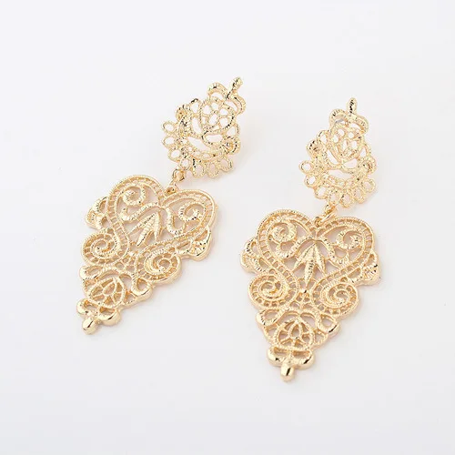 2017 New Fashion Wild Hollow Vintage Bohemian Style Simple Earstud Plated Dangle Gold Earrings Jewelry Gift
2017 New Fashion Wild Hollow Vintage Bohemian Style Simple Earstud Plated Dangle Gold Earrings Jewelry Gift