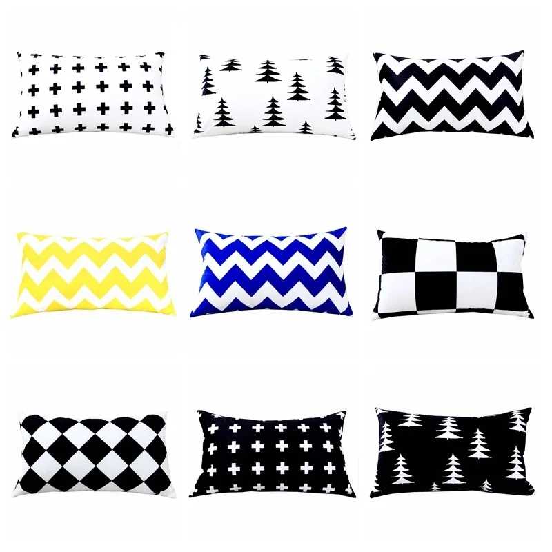 Cushion Cover Nordic Geometric Back Cushion Covers Decorative Pillow Covers 30x50cm Black White Cover for Sofa Car Home Decor
Cushion Cover Nordic Geometric Back Cushion Covers Decorative Pillow Covers 30x50cm Black White Cover for Sofa Car Home Decor