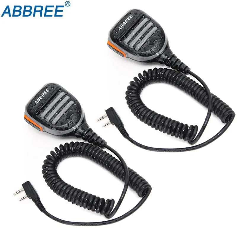 2 шт. водонепроницаемая колонка с микрофоном для радиоприемника Kenwood TYT Baofeng