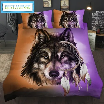 BEST.WENSD Dreamcatcher Bedding Set Purple and brown Dreamnet Wolf heads bedding and bed sets Feathers Duvet Cover White Bed Set
BEST.WENSD Dreamcatcher Bedding Set Purple and brown Dreamnet Wolf heads bedding and bed sets Feathers Duvet Cover White Bed Set