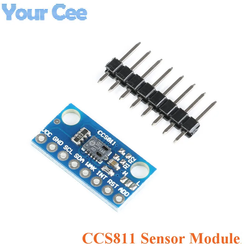 CCS811 Sensor Module GY-811 Air Quality Numerical Gas Sensors TVOC CO2 GY-CCS811 Electronic DIY PCB Board For Arduino
CCS811 Sensor Module GY-811 Air Quality Numerical Gas Sensors TVOC CO2 GY-CCS811 Electronic DIY PCB Board For Arduino