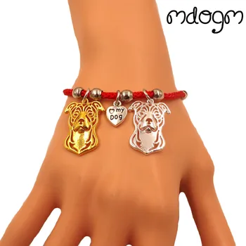 Staffordshire Terrier Dog Animal Charm Bracelet For Women Men Couple Love Rope Male Female Pearl Red Heart Black Girls Cute
Staffordshire Terrier Dog Animal Charm Bracelet For Women Men Couple Love Rope Male Female Pearl Red Heart Black Girls Cute