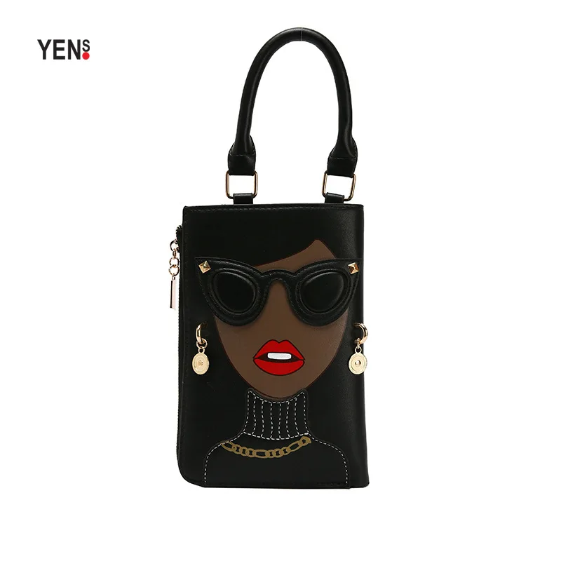 Fashion Leather Envelope Women Bag Designer Funny Cartoon Characters Clutch Small Shoulder Bags Lady Summer Purses and Handbags
Fashion Leather Envelope Women Bag Designer Funny Cartoon Characters Clutch Small Shoulder Bags Lady Summer Purses and Handbags