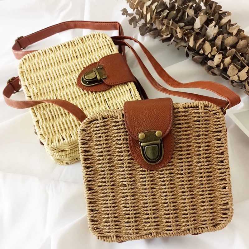 High quality Women Wooden Hand-Woven Top-Handle Beach Bag Travel Messenge bags Travel Tote holiday Phone Purse bags B42-39
High quality Women Wooden Hand-Woven Top-Handle Beach Bag Travel Messenge bags Travel Tote holiday Phone Purse bags B42-39