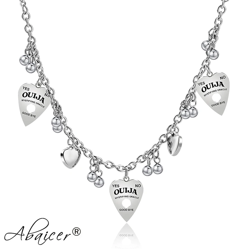 Abaicer Good Luck Ouija Board Stainless Steel Pendant Choker Statement Necklace High Quality Gift for Girl women
Abaicer Good Luck Ouija Board Stainless Steel Pendant Choker Statement Necklace High Quality Gift for Girl women