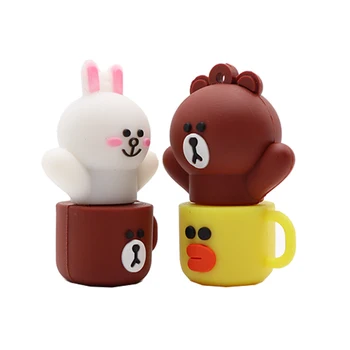 Pendrive cartoon Rabbit cup usb flash drive 4GB 8GB 16GB 32GB 64GB brown bear memory stick u disk creative gfit pen drive stick
Pendrive cartoon Rabbit cup usb flash drive 4GB 8GB 16GB 32GB 64GB brown bear memory stick u disk creative gfit pen drive stick