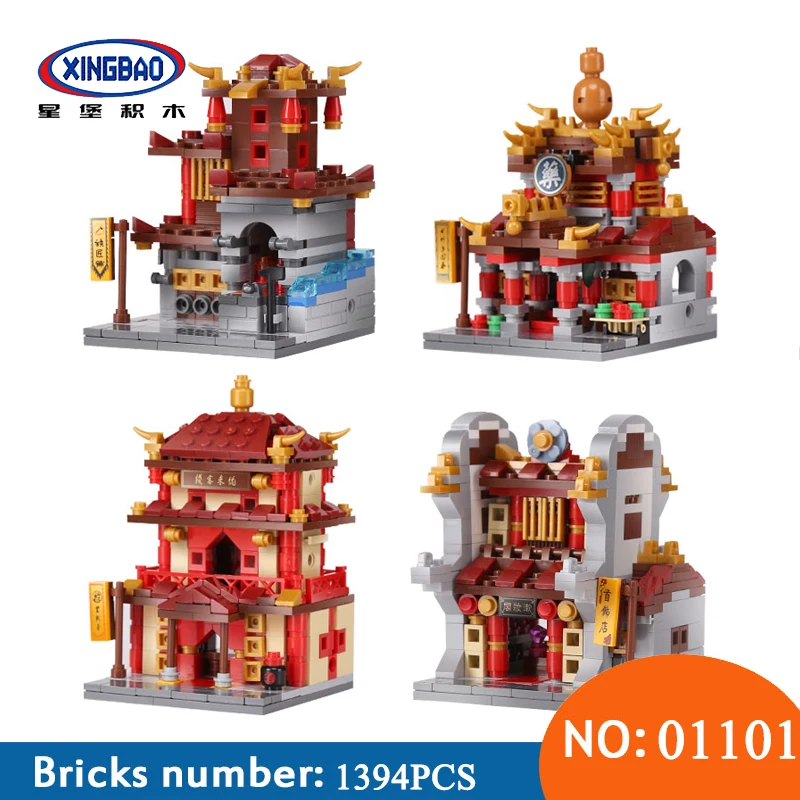 Xingbao 01101 Blocks 1391Pcs the creative MOC Chinese architecture Series Educational Building Blocks Bricks Toys For Children
Xingbao 01101 Blocks 1391Pcs the creative MOC Chinese architecture Series Educational Building Blocks Bricks Toys For Children