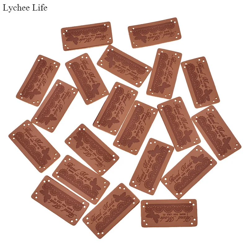 Lychee Life 20pcs/pack Multi-pattern DIY Garment Crafts Leather Tag Handicraft Embossed Sew-On Labels For Unisex
Lychee Life 20pcs/pack Multi-pattern DIY Garment Crafts Leather Tag Handicraft Embossed Sew-On Labels For Unisex