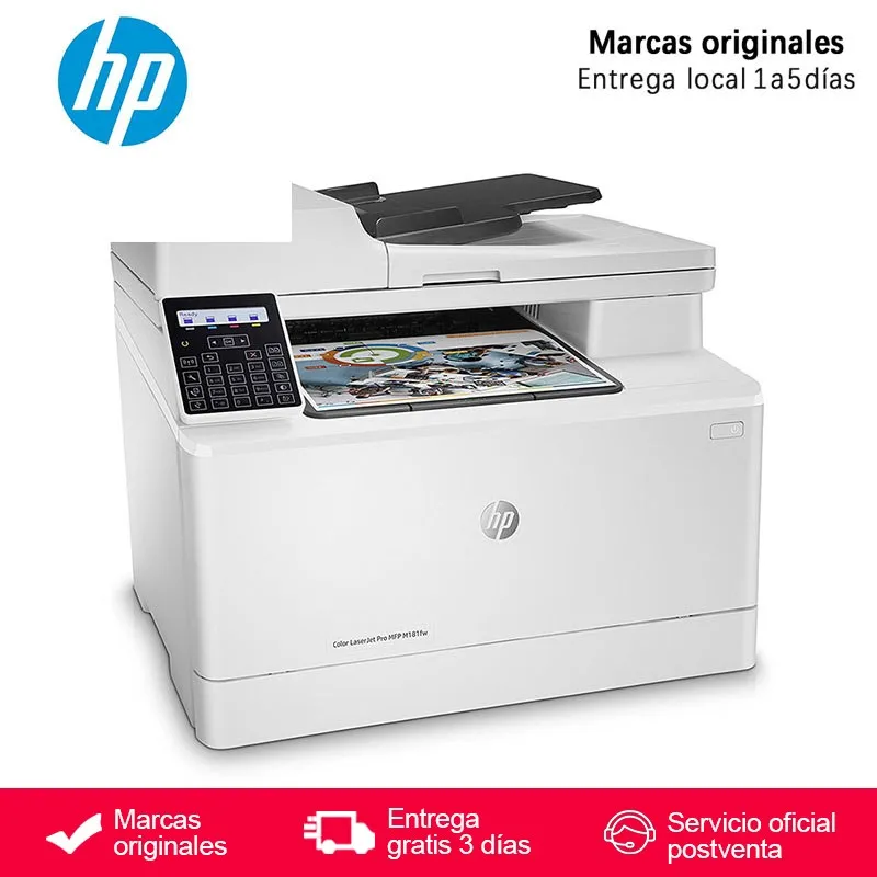 

HP Color Laserjet Pro MFP M181fw - Multifunction Laser Printer (600 x 600 DPI WiFi Fax Copy Scan Print in Color 16 ppm)