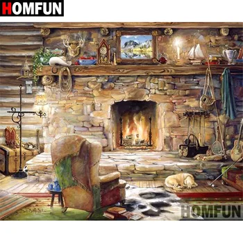 HOMFUN Full Square/Round Drill 5D DIY Diamond Painting "Room scenery" Embroidery Cross Stitch 5D Home Decor Gift A08782
HOMFUN Full Square/Round Drill 5D DIY Diamond Painting "Room scenery" Embroidery Cross Stitch 5D Home Decor Gift A08782