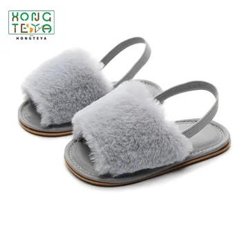 Summer Cute Beach Shoes Faux Fur Infant Baby Girls Shoes Soft Hair Classic Baby Girl Slipper Sandals Hard Sole Elastic Slippers
Summer Cute Beach Shoes Faux Fur Infant Baby Girls Shoes Soft Hair Classic Baby Girl Slipper Sandals Hard Sole Elastic Slippers