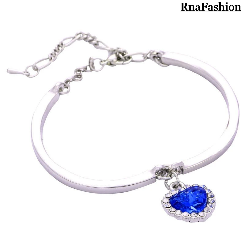 100% Top Grade Crystal Heart Bracelet Bangles Titanic The Heart Of The Ocean Blue Austria Crystal Bracelets For Women
100% Top Grade Crystal Heart Bracelet Bangles Titanic The Heart Of The Ocean Blue Austria Crystal Bracelets For Women