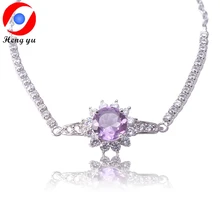 HENGYU Amethyst Bracelets & Bangles Women S925 Sterling Silver Fine Jewelry Adjustable Charm Bracelet Bangle Female Z0003
HENGYU Amethyst Bracelets & Bangles Women S925 Sterling Silver Fine Jewelry Adjustable Charm Bracelet Bangle Female Z0003