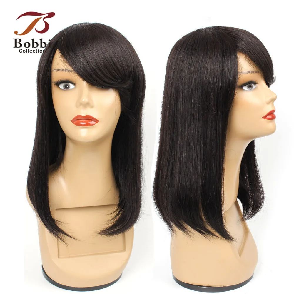 Bobbi Collection Human Hair Wigs with Bang Bob Style Natural Color Straight Brazilian Remy Hair Wig Lace Crown 10 12 14 inch
Bobbi Collection Human Hair Wigs with Bang Bob Style Natural Color Straight Brazilian Remy Hair Wig Lace Crown 10 12 14 inch
