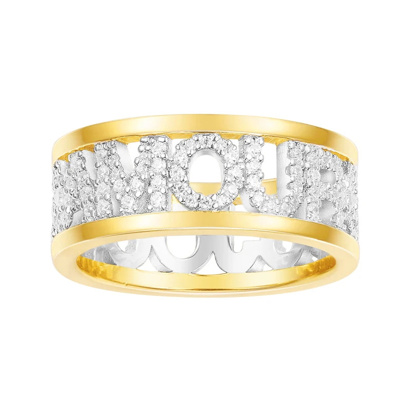 SLJELY Brand 925 Sterling Silver Yellow Gold Color Initial Letters AMOUR TOUJOURS Finger Ring Zircon Stones Women Monaco Jewelry
SLJELY Brand 925 Sterling Silver Yellow Gold Color Initial Letters AMOUR TOUJOURS Finger Ring Zircon Stones Women Monaco Jewelry