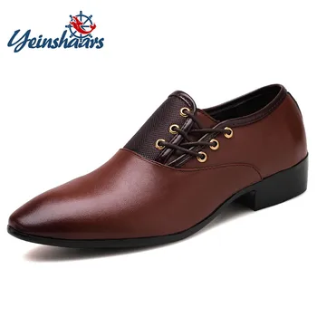 YEINSHAARS Spring Fashion Men Oxfords Male Formal Dress Shoes Flat Pointed Toe England Style Business Shoes Men Leather Shoes
YEINSHAARS Spring Fashion Men Oxfords Male Formal Dress Shoes Flat Pointed Toe England Style Business Shoes Men Leather Shoes