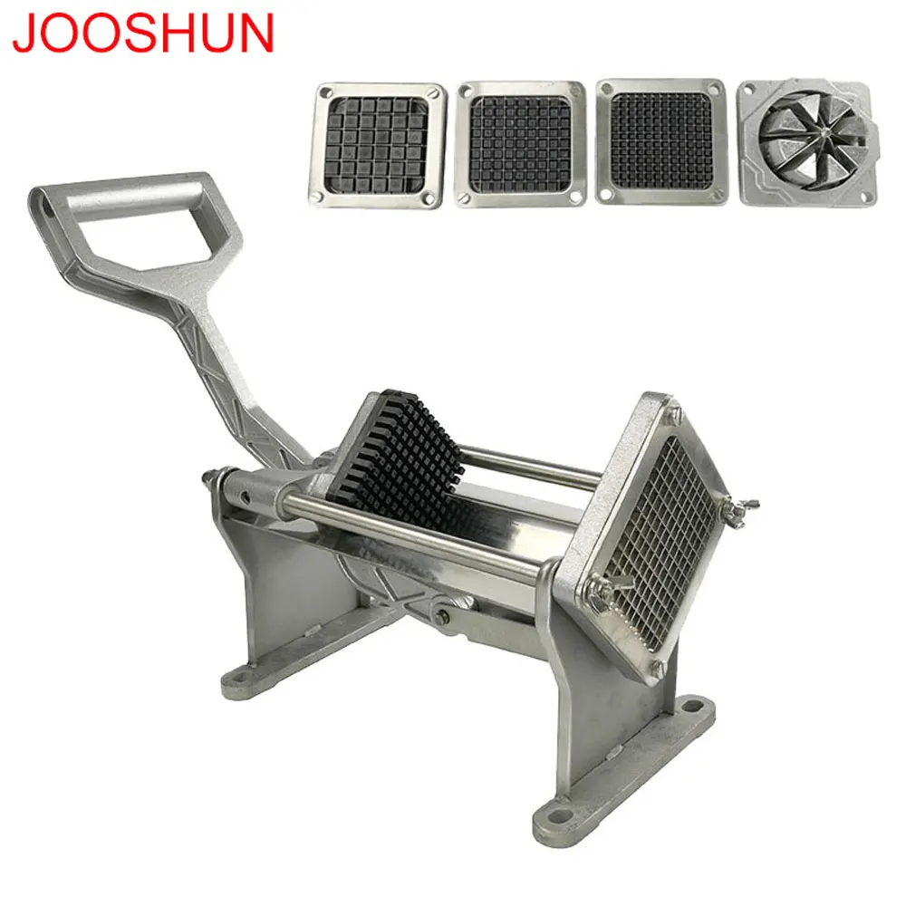 

Stainless Steel Potato Cutter Fruit Vegetable Slicer French Fry Chopper Tool Cucumber Potato Cutting Machine With 4 Blades