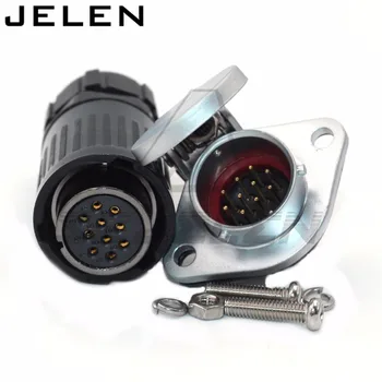 

HE20, Waterproof and dustproof 10 pin plug female and socket male , automotive electrical wire connectors, LED connector