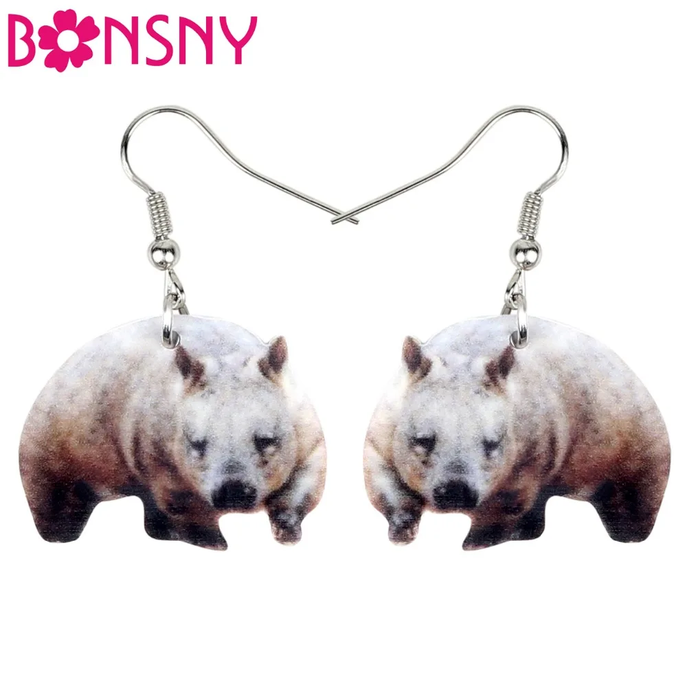 Bonsny Acrylic Australian Wombat Earrings Drop Dangle Unique Cute Animal Jewelry For Women Girls Teens Gift Charms Accessories
Bonsny Acrylic Australian Wombat Earrings Drop Dangle Unique Cute Animal Jewelry For Women Girls Teens Gift Charms Accessories