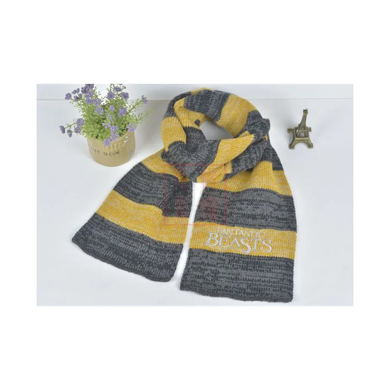 Movie Fantastic Beasts Scarves Cosplay Costume Accessories Wool Warm Knit Cosplay Scarf Children Adult Christmas Halloween Gift
Movie Fantastic Beasts Scarves Cosplay Costume Accessories Wool Warm Knit Cosplay Scarf Children Adult Christmas Halloween Gift