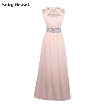 Ruby Bridal 2017 Vestidos De Fiesta Rose Pink Chiffon Pleats Beaded Prom Dress Luxury A-line Hot Party Evening Gown LP066
Ruby Bridal 2017 Vestidos De Fiesta Rose Pink Chiffon Pleats Beaded Prom Dress Luxury A-line Hot Party Evening Gown LP066