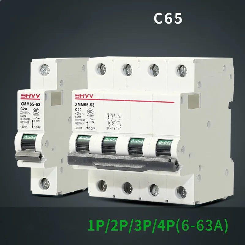 Автоматический выключатель малого размера C65 предельный ток Высокоточный