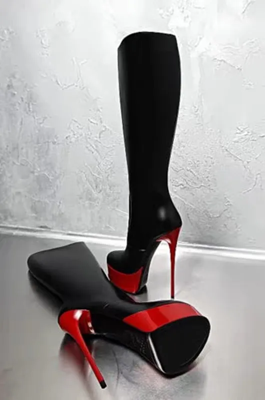 GOOFLORON New Arrival Women Platform Mid-calf Boots Thin High Heels Black Red Ladies Round Toe Nice Party Shoes Women
GOOFLORON New Arrival Women Platform Mid-calf Boots Thin High Heels Black Red Ladies Round Toe Nice Party Shoes Women
