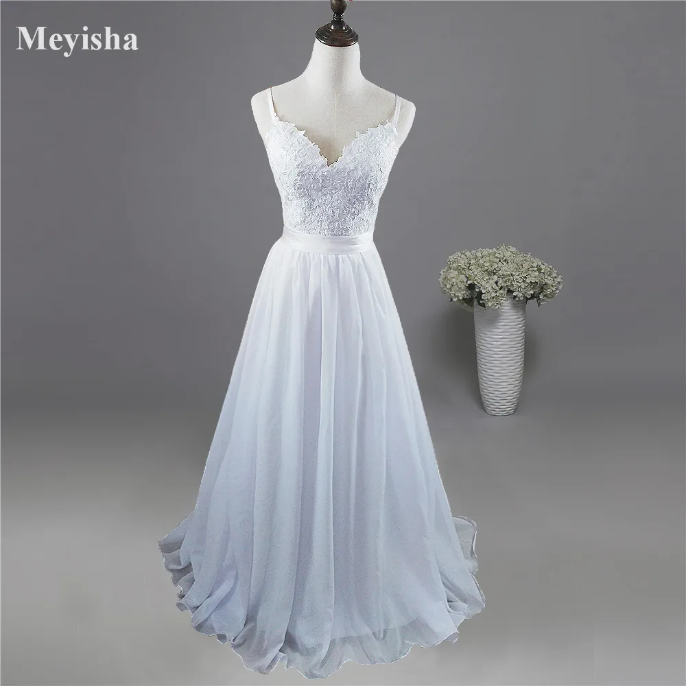 ZJ9113 2019 White Ivory bride Dresses For Beach Wedding Spaghetti Straps lace plus size maxi formal size 2-28W
ZJ9113 2019 White Ivory bride Dresses For Beach Wedding Spaghetti Straps lace plus size maxi formal size 2-28W