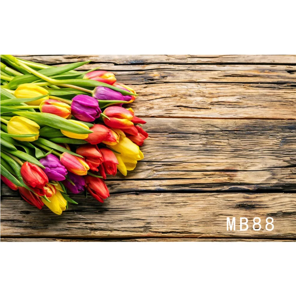 LB Polyester & Vinyl Backgrounds For Photo Studio Photography Backdrops A Bunch Of Colored Tulips Old Wooden Board Newborn Decor
LB Polyester & Vinyl Backgrounds For Photo Studio Photography Backdrops A Bunch Of Colored Tulips Old Wooden Board Newborn Decor