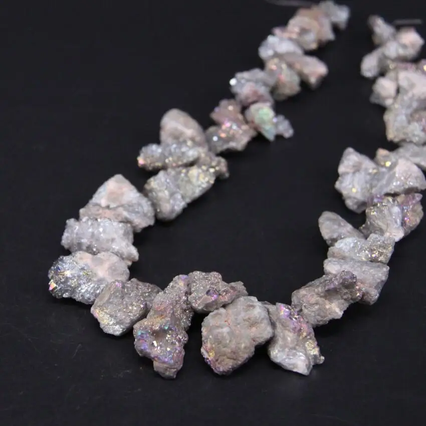 15.5"strand Purple Grey Titanium Natural Quartz Geode Drusy Nugget Loose Beads,Raw Crystal Agates Druzy Chip Pendant Jewelr
15.5"strand Purple Grey Titanium Natural Quartz Geode Drusy Nugget Loose Beads,Raw Crystal Agates Druzy Chip Pendant Jewelr