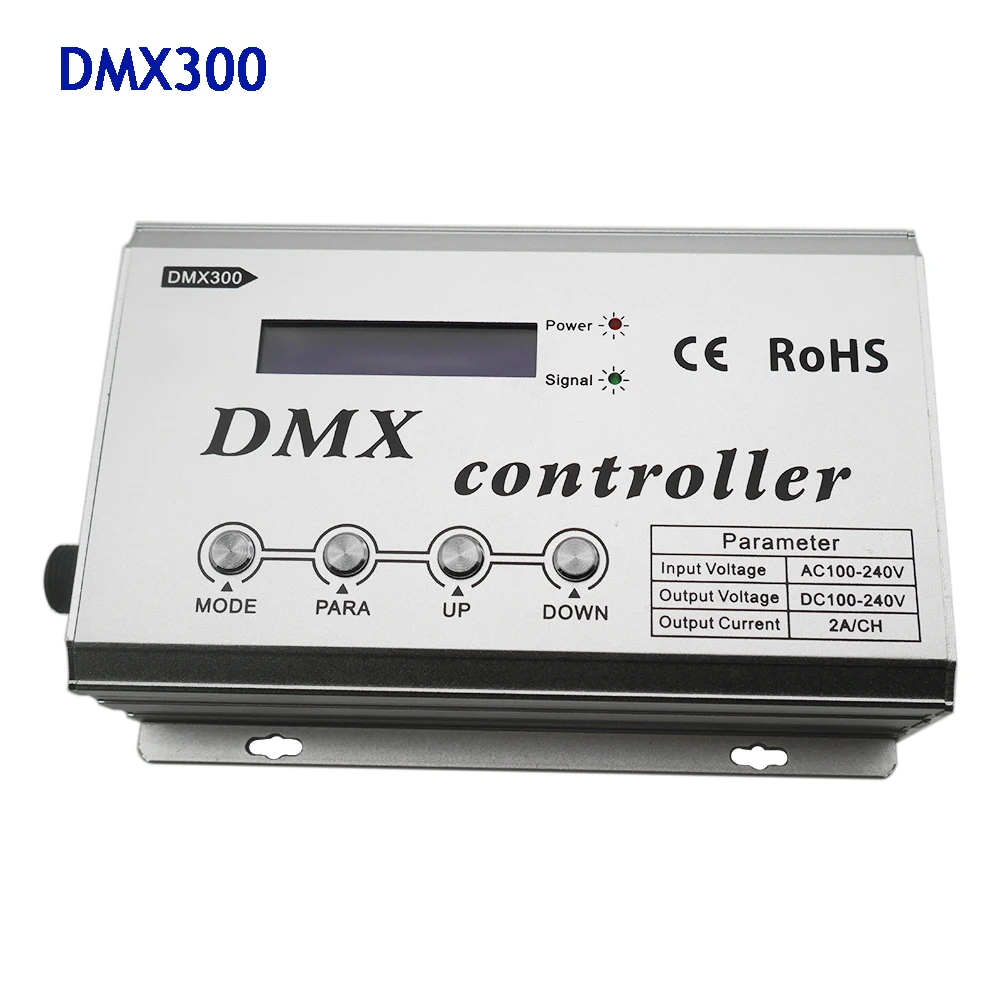 DMX300 1320W 3CH x 2A RGB DMX LED Decoder Console Controller for High voltage RGB Led Neon Strip Light Tape AC110V 220V
DMX300 1320W 3CH x 2A RGB DMX LED Decoder Console Controller for High voltage RGB Led Neon Strip Light Tape AC110V 220V