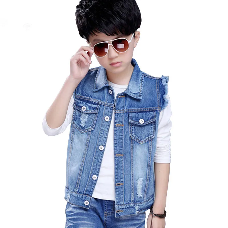 2018 Spring Autumn Kids Jackets and coats Boy Denim Vests Jeans Boys Denim Vest Waistcoats Hole Outerwear Children's Clothing
2018 Spring Autumn Kids Jackets and coats Boy Denim Vests Jeans Boys Denim Vest Waistcoats Hole Outerwear Children's Clothing