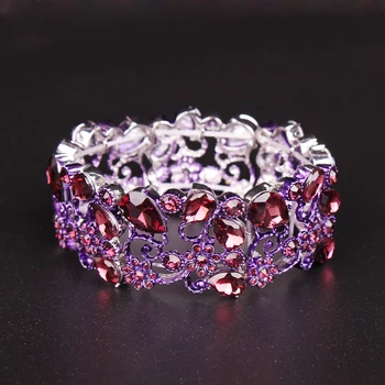 Fashion AAA Crystal Cuff Bracelets Bangles Big Stretch Bangle for Women Indian Bridal Bracelet Jewelry Gift for Girls Wholesale
Fashion AAA Crystal Cuff Bracelets Bangles Big Stretch Bangle for Women Indian Bridal Bracelet Jewelry Gift for Girls Wholesale