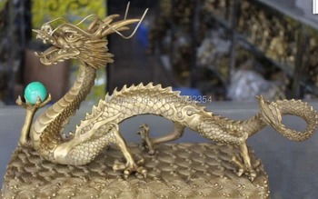 17" Chinese Bronze Emperor Royalty 12 Zodiac Animal dragon Dragons Ball Statue
17" Chinese Bronze Emperor Royalty 12 Zodiac Animal dragon Dragons Ball Statue