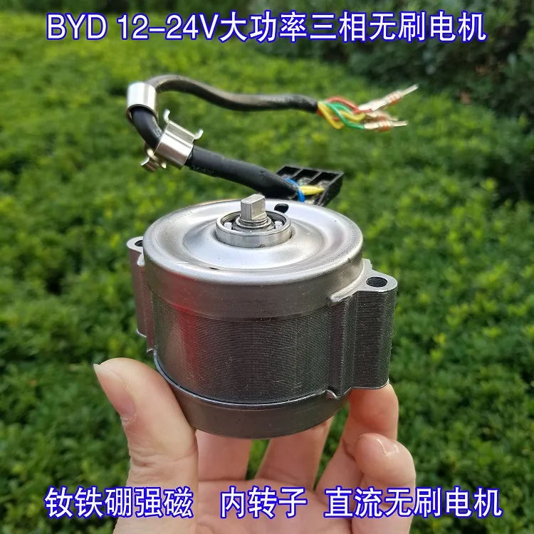 BYD 12-24V High Torque Three-Phase Brushless Motor Neodymium Iron Boron Magnetic Inner Rotor Brushless DC Motor
BYD 12-24V High Torque Three-Phase Brushless Motor Neodymium Iron Boron Magnetic Inner Rotor Brushless DC Motor