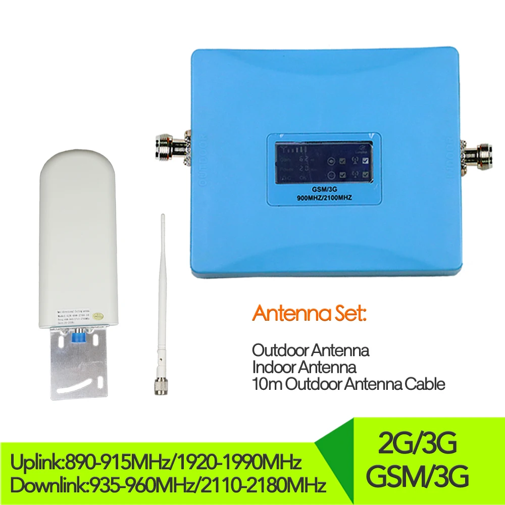 GSM 3G Repeater Dual Band mobile signal booster UMTS Repetidor 3G Antenna Signal Amplifier 2G 3G booster 900 2100Mhz full set
GSM 3G Repeater Dual Band mobile signal booster UMTS Repetidor 3G Antenna Signal Amplifier 2G 3G booster 900 2100Mhz full set